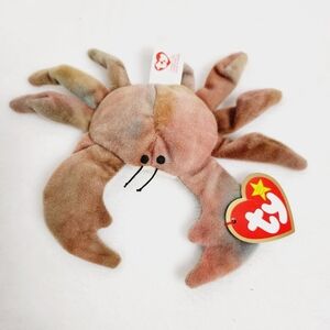 TY  teenie beanie babies Claude the crab stuffed animal